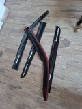 Paravanturi VW T5 (2006-2010) Set 4 Bucati, Fata si Spate, Negru Lucios, Montaj Ușor