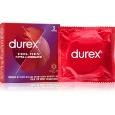 Durex Feel Thin Extra Lubricated prezervative 3 buc
