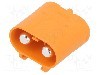 Conector alimentare DC, 1kV, 2 pini, seria LC, {{Dimensiune pin}}. AMASS - LCB60PB-M