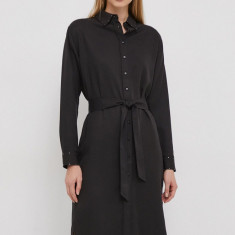 Pepe Jeans rochie AGNES culoarea negru, mini, drept