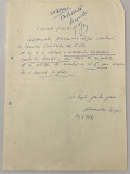 Alexandra T&acirc;rziu - document vechi - manuscris, semnatura olografa