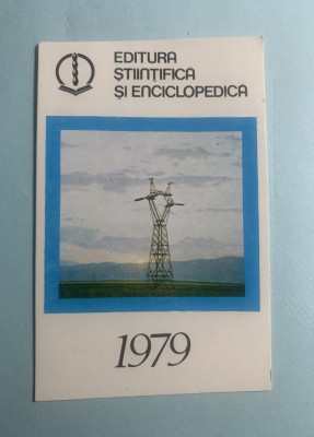 Calendar 1979 editura științifică și enciclopedică foto