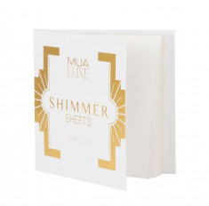 Foite iluminatoare Luxe Shimmer Sheet MUA Makeup Academy Professional - White Gold foto