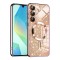 Husa premium Samsung Galaxy A16 4G Techsuit Luxury Glitter MagSafe, roz auriu