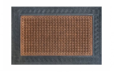 Covoras intrare Cauciucat, Model Atena 833-101, Dimensiunea 40 x 60 cm, Maro foto