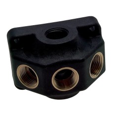 Aer comprimat plastic 4 prize de perete 1/2&quot; filet interior