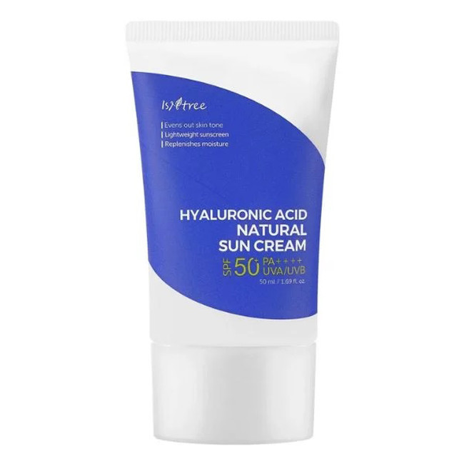 Crema protectie solara Isntree Hyaluronic Acid Natural Sun Cream SPF50 PA++++ UVA/UVB, 50ml