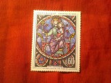 Serie 1 valoare Franta 1964 Vitraliu - in Catedrala Notre Dame Paris