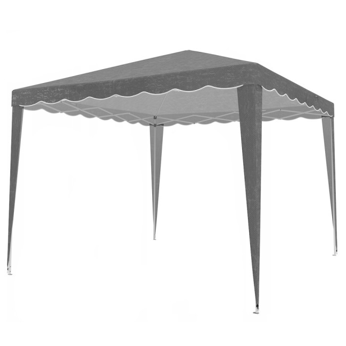 Cort pavilion de gradina pliabil automat pop-up, impermeabil, cu protectie UV, 300x300cm, gri Household NewTrend