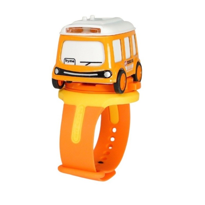 Jucarie pentru copii, flippy, autobuz-ceas, portocaliu