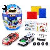 Set de constructie masina, Metal Machines, Speed Heroes, Sonic the Hedgehog