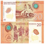 Nicaragua 20 Cordobas 2019 P-217b Polimer UNC