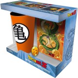 Set Cadou Dragon Ball - Pahar XXL + Insigna + Notebook Buzunar Dragon Ball