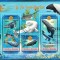 GABON 2023 - Fauna marina / set complet -colite+bloc (3 img.)