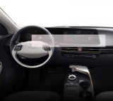 Folie Protectie Navigatie Kia EV6 2021+, Duragon, protectie Display Navigatie si Ceasuri de Bord, silicon Transparent, Anti-zgarieturi, kit instalare