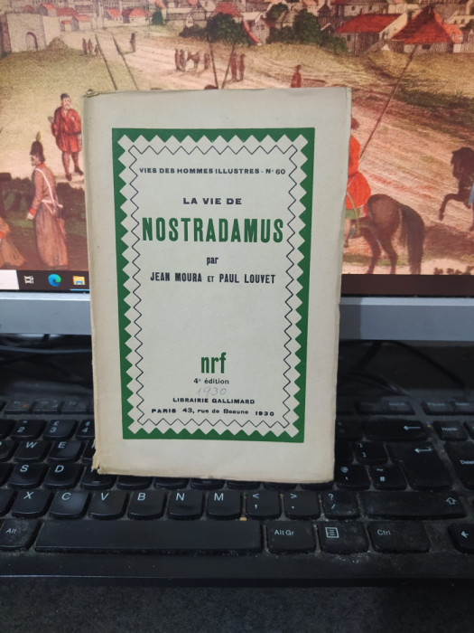 La vie de Nostradamus, Jean Moura și Paul Louvet, timbre fiscale, Paris 1930 210