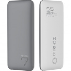 Baterie Externa Puridea, S5 7000 mAh, 2 x USB, Gri foto