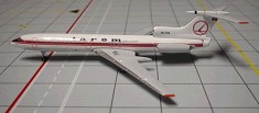 Machetă metalică avion Tarom Tupolev TU-154B2 YR-TPA, scara 1:400, 12x9 cm