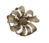 BROȘĂ VINTAGE CORO ANII&#039;50 DIN METAL AURIU