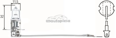 Bec Hella H3 12V 55W 8GH 002 090-133 foto