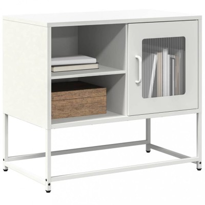 vidaXL Dulap TV, alb, 68x39x60,5 cm, oțel 853391 foto