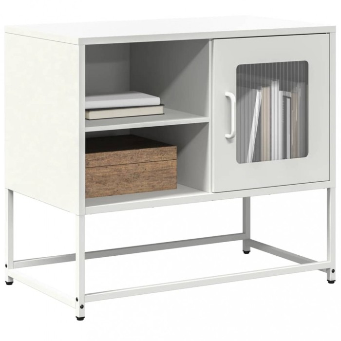 vidaXL Dulap TV, alb, 68x39x60,5 cm, oțel 853391
