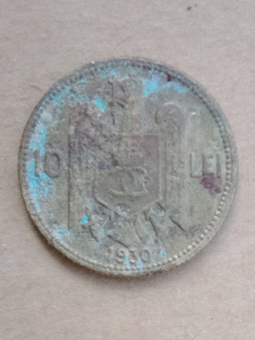 Monedă 10 Lei 1930 , Monetăria Royal Mint