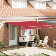 Gossi marciza retractabila automata cu led rosie 400x300 cm, viaxl material de inlocuire pentru marciza de 4x3 m rosie