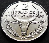 Cumpara ieftin Moneda exotica 2 FRANCI KIROBO - MALAGASY MADAGASCAR, anul 1977 *cod 3785 = UNC, Africa