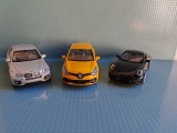 Set 3 Machete Metalice Welly (BMW X5, Renault Clio RS, Porsche Carrera S)