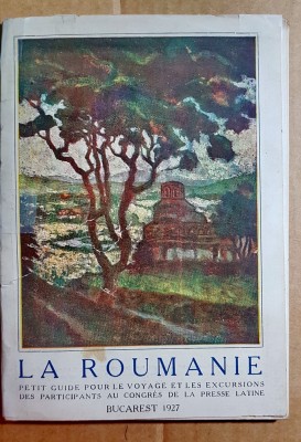 C748-Ghid- Harta Romania veche Bucuresti 1927 Rege Mihai. foto