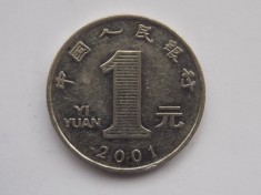 1 YUAN 2001 CHINA foto