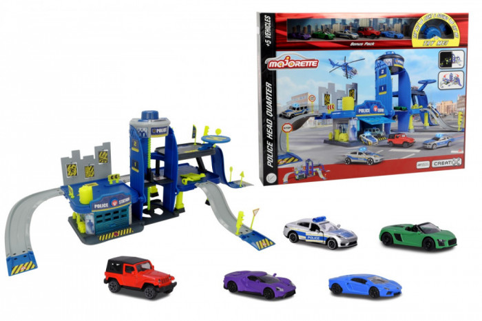 MAJORETTE CREATIX SET SECTIA DE POLITIE CU SUNETE SI LUMINI SuperHeroes ToysZone