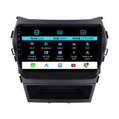 Navigatie Android Dedicata Hyundai IX45 SantaFe (2013 - 2017) 9Inch, 4Gb Ram, 64Gb Stocare, Carplay foto