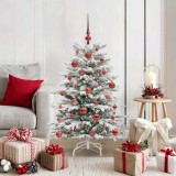 VidaXL Brad de Crăciun artificial cu ramuri articulare Alb 120 cm 3395622