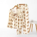 Cumpara ieftin Pijama dama "Teddy Dreams" din doua piese, PJ022, Bej