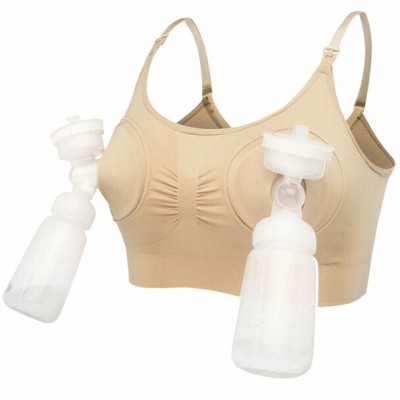 Sutien 2 in1 - Alaptare si sustinere pompa san (bej) M PlayLearn Toys foto