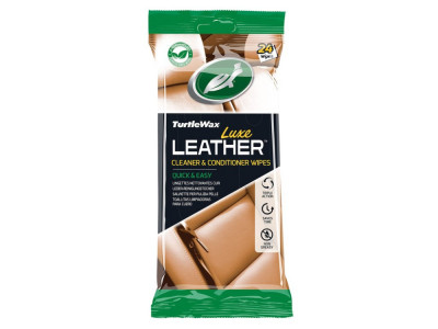 servetele Curatare si ingrijire Piele Turtle Wax Luxe Leather - Pachet de 24 Bucati foto