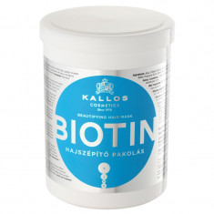 Kallos Biotin Mască pentru păr subțire, slab și fragil 1000 ml