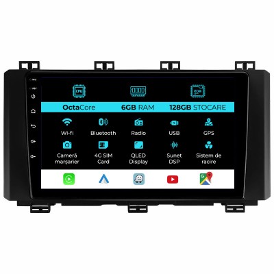Navigatie Dedicata Seat Ateca (2016 - 2021), 9Inch, 6Gb Ram, 128Gb Stocare, Carplay foto