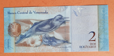 2 Bolivari - Bancnota Venezuela - dos bolivares - piesa SUPERBA - UNC foto