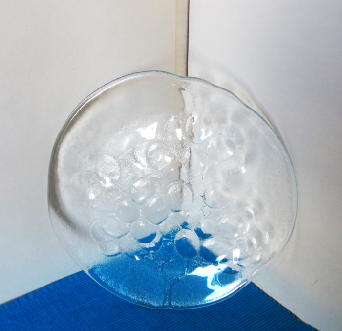 Platou cristal masiv suflat manual - Grapes - design Ann Warff, BODA Sweden