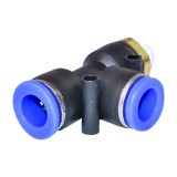 Mufa rapida T din plastic cu surub metalic, fi 12x12 si filet 1/4