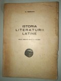 Istoria literaturii latine vol.1 De la origini pana la Cicero- H.Mihaescu