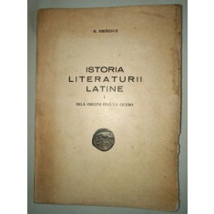 Istoria literaturii latine vol.1 De la origini pana la Cicero- H.Mihaescu