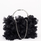 Cumpara ieftin Geanta clutch negru cu model floral 3D BXQ-327 05