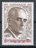 Monaco 1975 Mi 1183 MNH - 100 de ani de la nașterea lui Maurice Ravel, Nestampilat