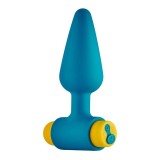 Vibrator Anal Wave Buzzer, 10 Moduri Vibratii, Silicon, USB, Verde, 10 cm