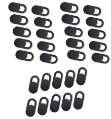 Set de 30 protectii adezive pentru camera telefon tableta - Negru