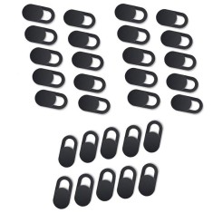 Set de 30 protectii adezive pentru camera telefon tableta - Negru